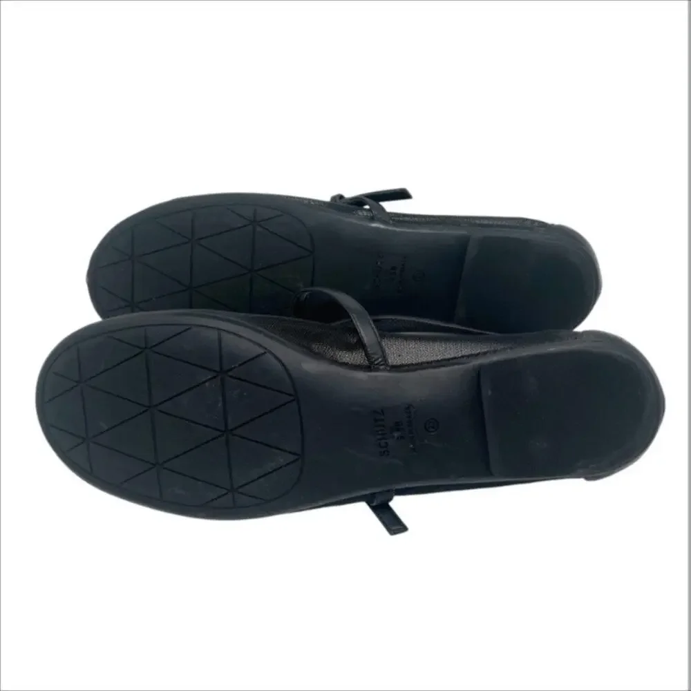 Schutz Sylvie Mesh Ballet Flats in Black Size 9.5